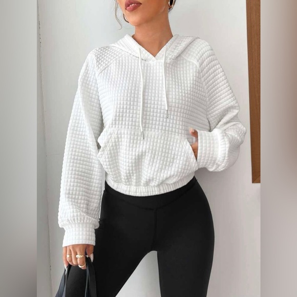 EUC Sz M (6) Raglan Sleeve Drawstring Hoodie - Picture 4 of 11